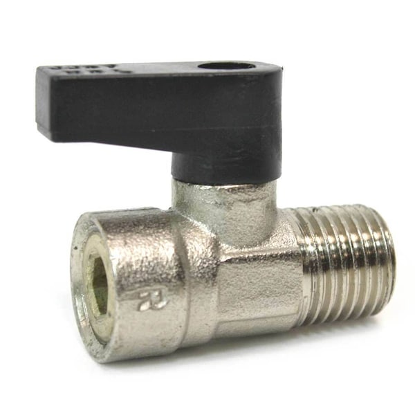 Interstate Pneumatics 1/4 Inch MPT Mini Drain Valve For Air Compressors VP40 - main
